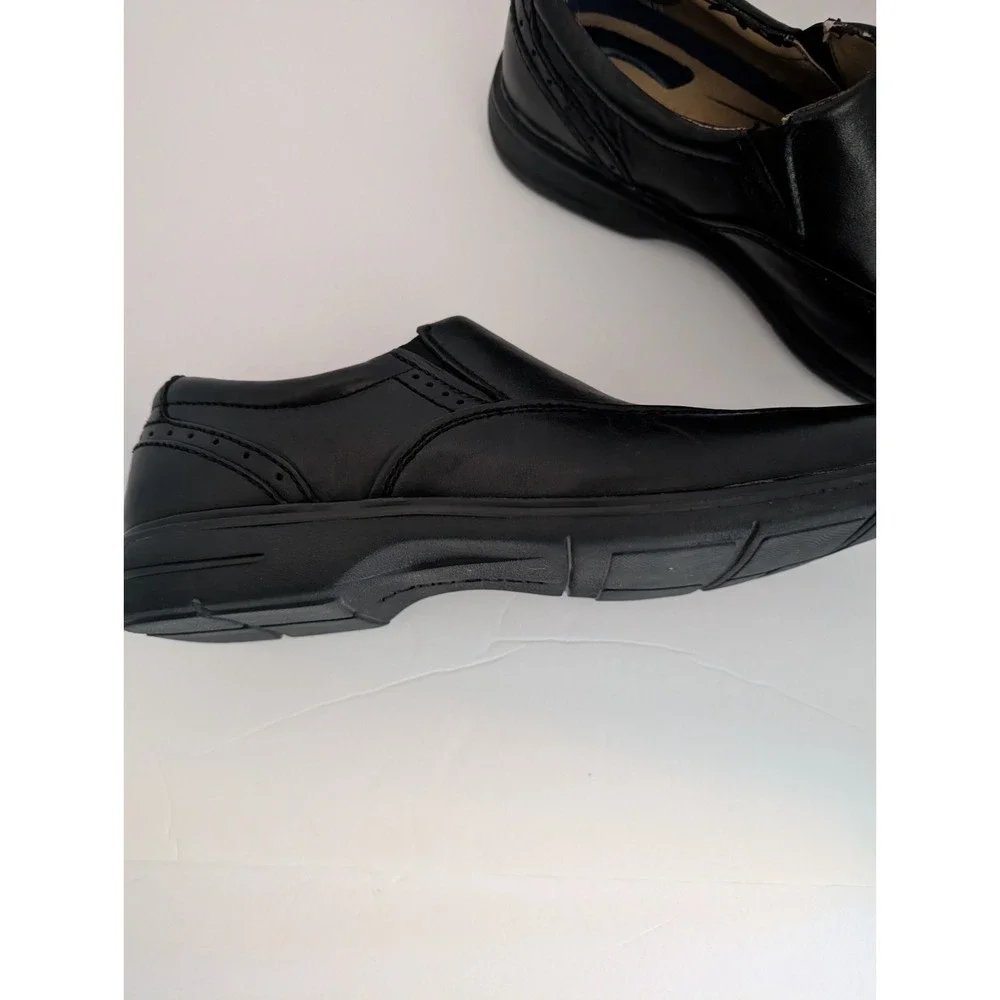Men's Nunn Bush Bleeker Street Slip-On Black Comfort Gel Insole 8.5M